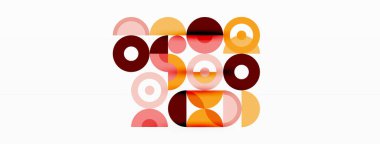 Renkli çember soyut arkaplan. Duvar kağıdı, afiş, sunum, arkaplan şablonu