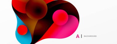 Akan geometrik şekiller, minimalist soyut arkaplanı oluşturur. Yuvarlak şekiller ve daireler. Yapay zeka teknolojisi, engelleme zinciri, iletişim için duvar kağıdı, 5G, bilim, iş