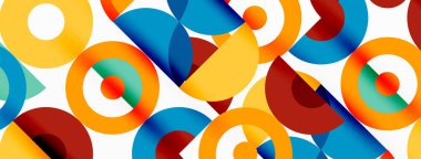 Temiz bir çember arka planı. Duvar kağıdı, pankart, arkaplan veya iniş için renkli şablon