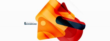 Çizgi, üçgen, kare ve çember ilkel bileşimi. Duvar kağıdı, pankart, arkaplan, iniş sayfası için vektör geometrik asgari özet arkaplan