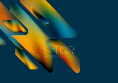 Tech minimal geometric wallpaper. Creative abstract background. Vector illustration for wallpaper banner background or landing page