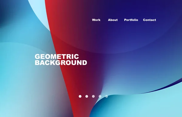 Abstract Liquid Background Your Landing Page Design Web Page Website — Archivo Imágenes Vectoriales