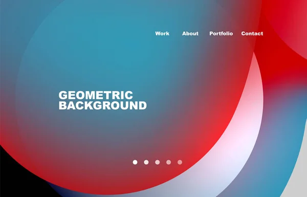 Abstract Liquid Background Your Landing Page Design Web Page Website — ストックベクタ