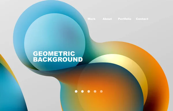 Abstract Liquid Background Your Landing Page Design Web Page Website — Archivo Imágenes Vectoriales