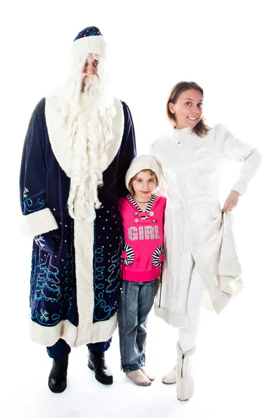 Bezoek santa claus — Stockfoto