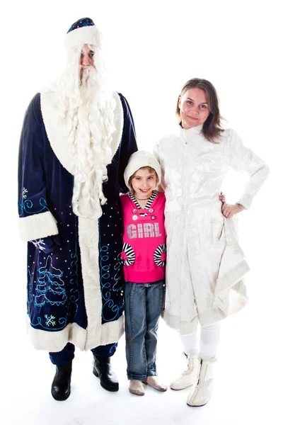 Bezoek santa claus — Stockfoto