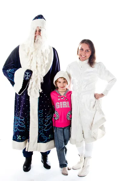 Bezoek santa claus — Stockfoto