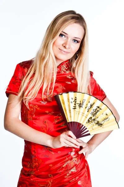 Mujer en vestido chino tradicional —  Fotos de Stock