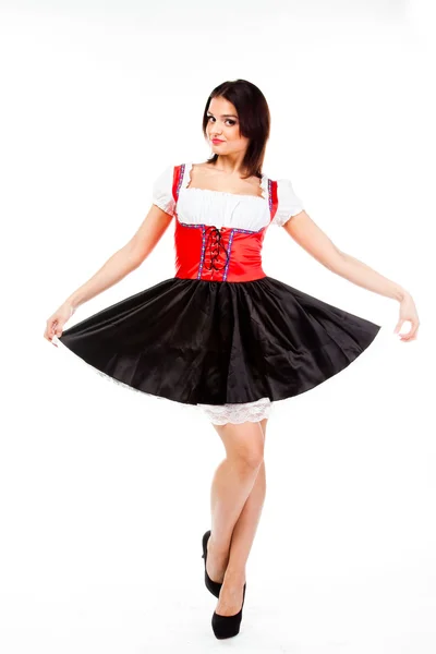 Woman in traditional Bavarian dress — Stock Photo, Image