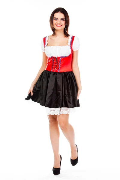 Kobieta w tradycyjnej sukience bawarskiej — Zdjęcie stockowe