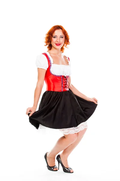 Woman in traditional Bavarian dress — Stock Photo, Image