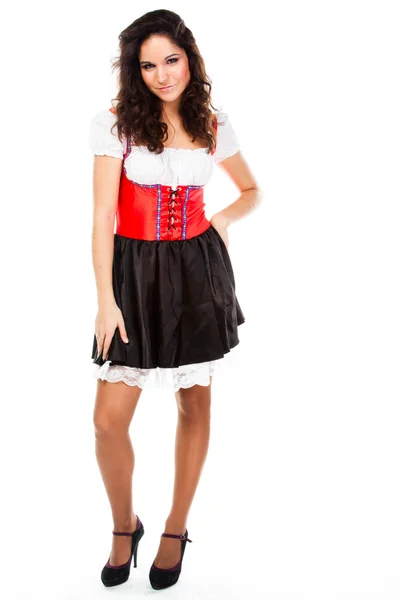 Woman in traditional Bavarian dress — Stock Photo, Image