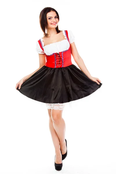 Woman in traditional Bavarian dress — Stock Photo, Image