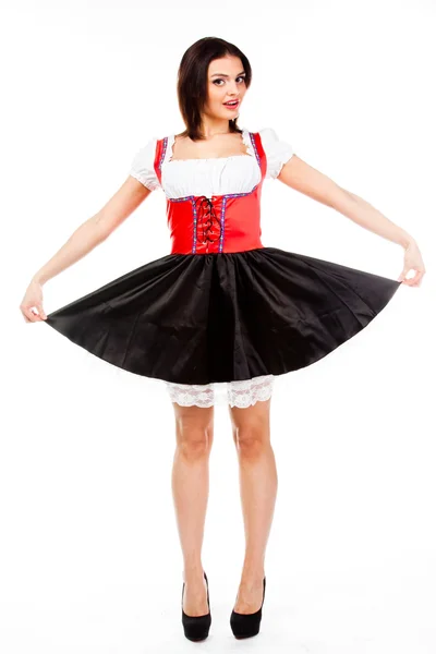 Woman in traditional Bavarian dress — Stock Photo, Image