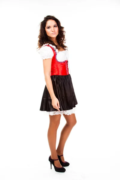 Woman in traditional Bavarian dress — Stock Photo, Image