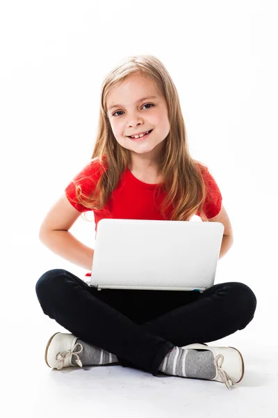 Pequena menina de negócios — Fotografia de Stock