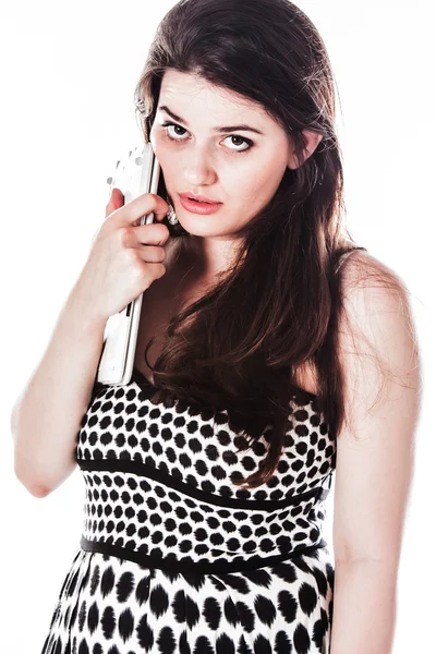 Woman with laptop — Stock Photo, Image