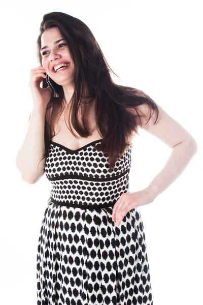 Woman talking on the phone — Stock Photo, Image