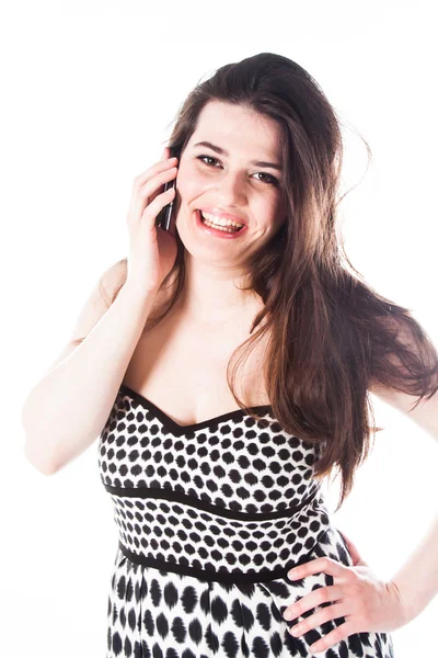 Woman talking on the phone — Stock Photo, Image