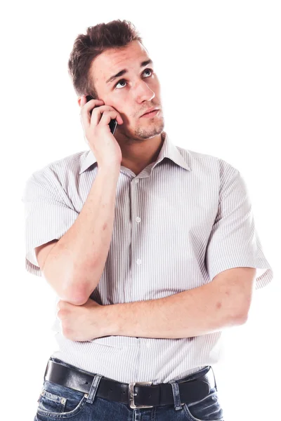 Man aan de telefoon — Stockfoto