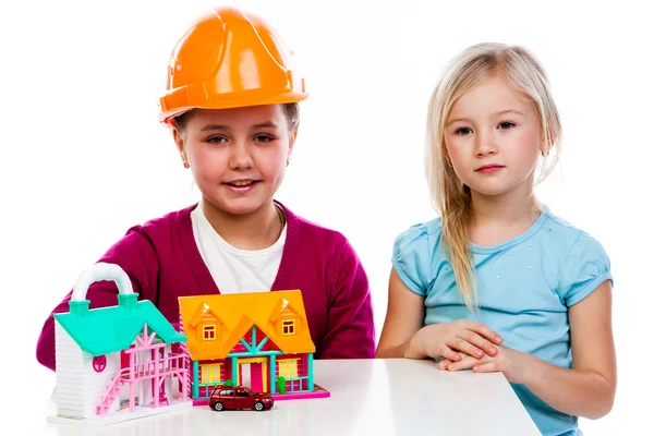 Two small builder — Stock Photo, Image
