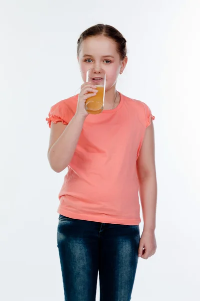 Παιδί με χυμό — Φωτογραφία Αρχείου