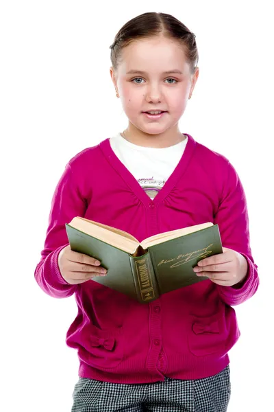 Kind met een boek — Stockfoto