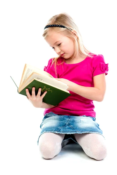 Kind met een boek — Stockfoto