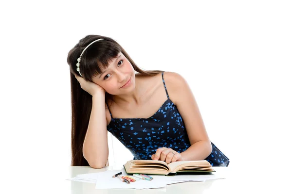 Niño con un libro — Foto de Stock