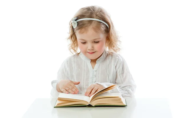 Dziecko z książki — Zdjęcie stockowe