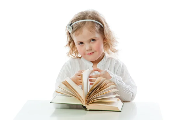 Child with a book — Stock Photo, Image