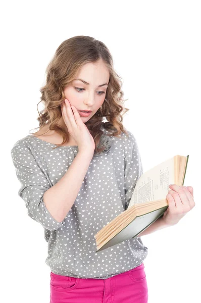 Niño con un libro — Foto de Stock