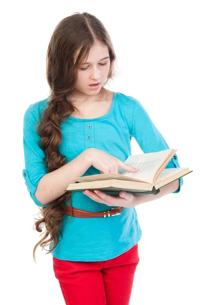 Niño con un libro — Foto de Stock