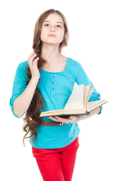 Enfant avec un livre — Photo