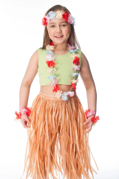 孩子在夏威夷连衣裙 — 图库照片
