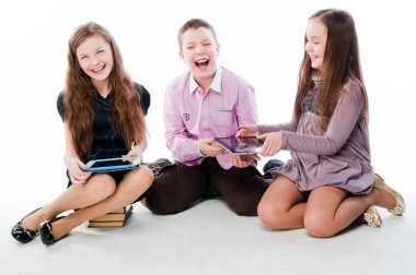 tablet bilgisayarlar ile çocuk