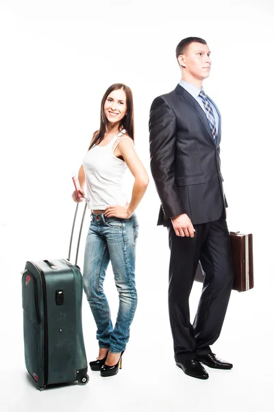 Family goes on a journey — Stock Photo, Image