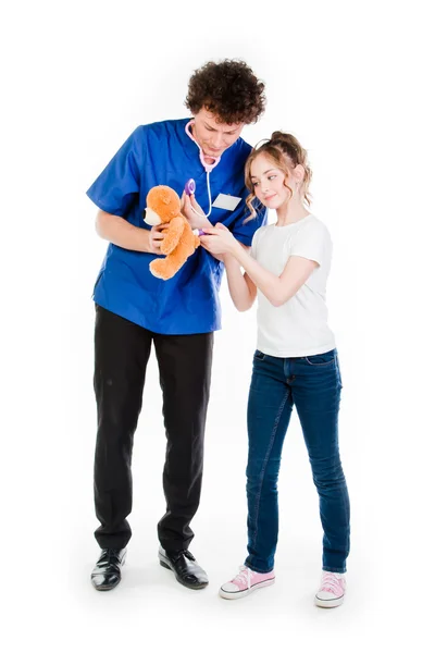 Child to the doctor — Stock Photo, Image