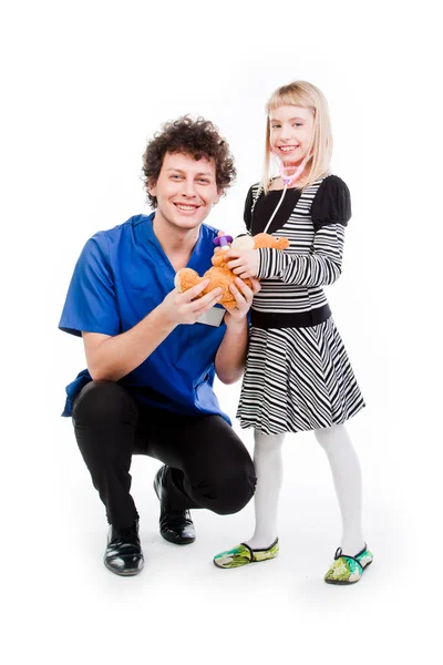 Enfant chez le médecin — Photo