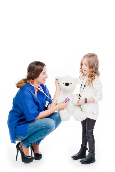 Gyermek az orvoshoz — Stock Fotó