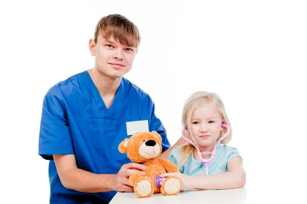 Dziecko do lekarza — Zdjęcie stockowe