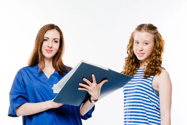 Kind naar de dokter — Stockfoto