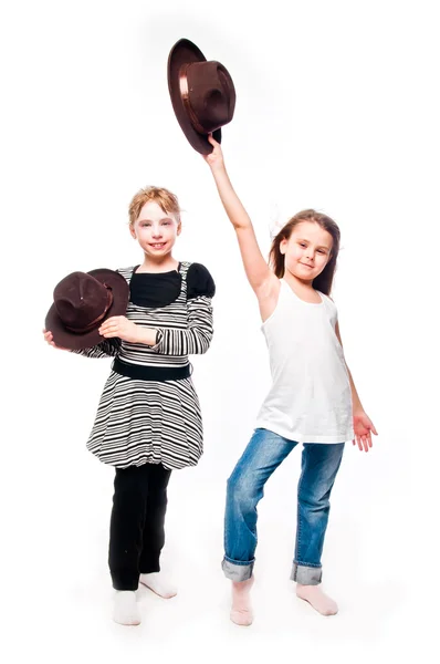 Two girls girlfriends — Stock Photo, Image