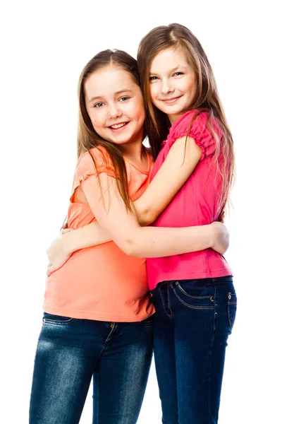 Dvě holky kamarádky — Stock fotografie