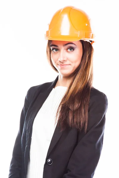Mulher construtora — Fotografia de Stock