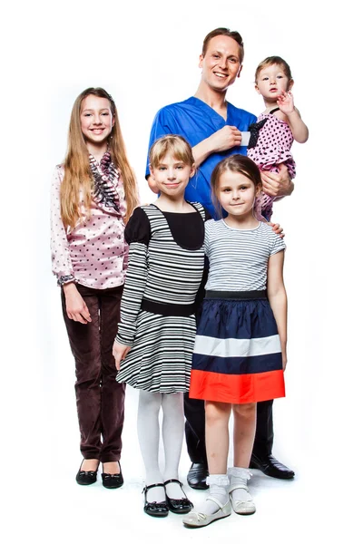 Dr. and children — Stock Photo, Image