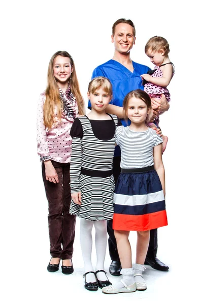 Dr. and children — Stock Photo, Image