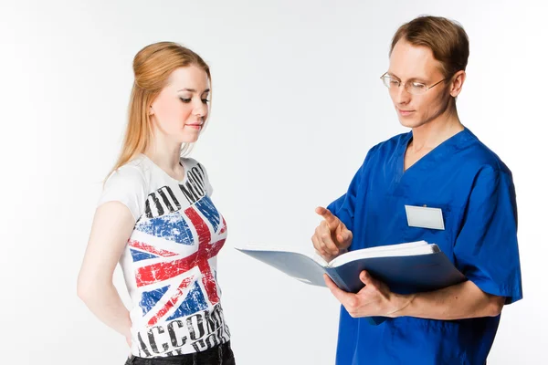 Dokter en patiënt — Stockfoto