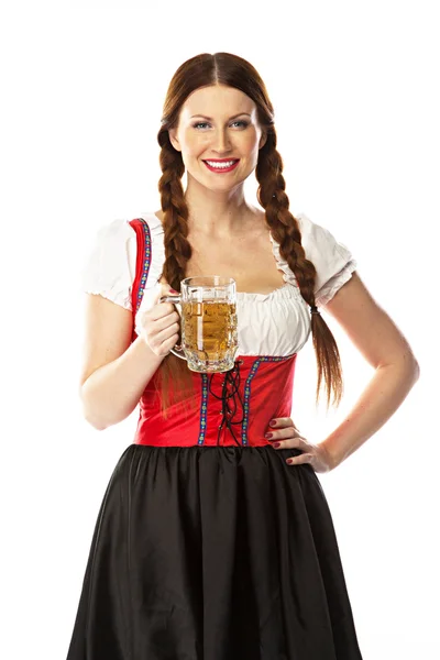 Frau in bayerischer Tracht — Stockfoto