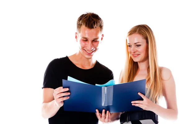 Pareja de estudiantes —  Fotos de Stock